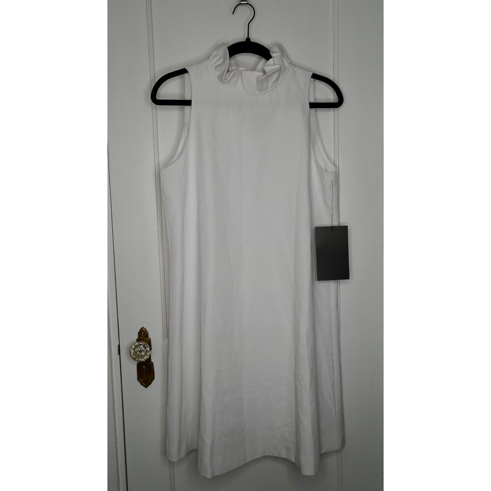 Tuckernuck White Ruffle-Neck Midi Dress - Picture 4 of 9